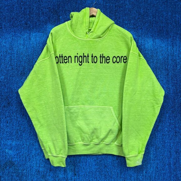 Charli-XCX Apple Rotten Right to the Core Oversized Hoodie L - Picture 1 of 4